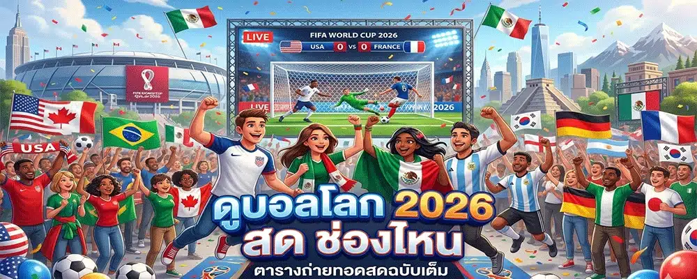 ดูบอลโลก 2026 สด ช่องไหน